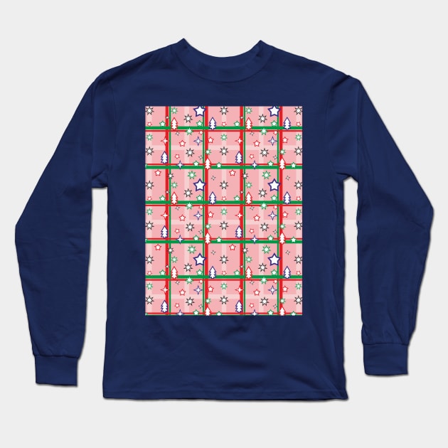 Geometric, New Year Pattern Long Sleeve T-Shirt by ilhnklv